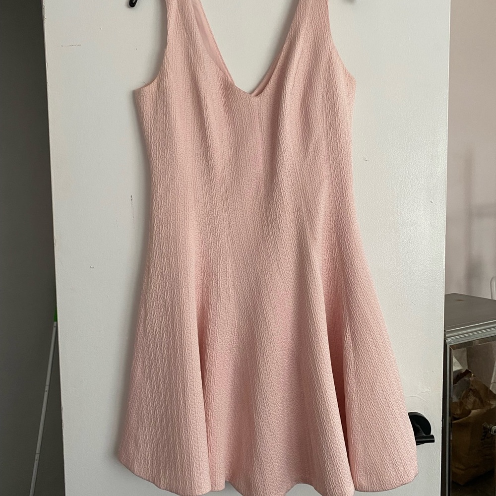Club Monaco light pink flared dress.